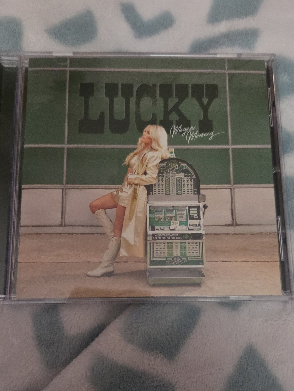 Lucky CD - Megan Moroney - Green & Cream Cover